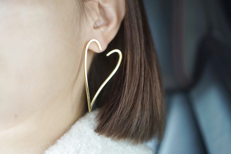 akiki shape of love ハートピアス | cprc.org.au